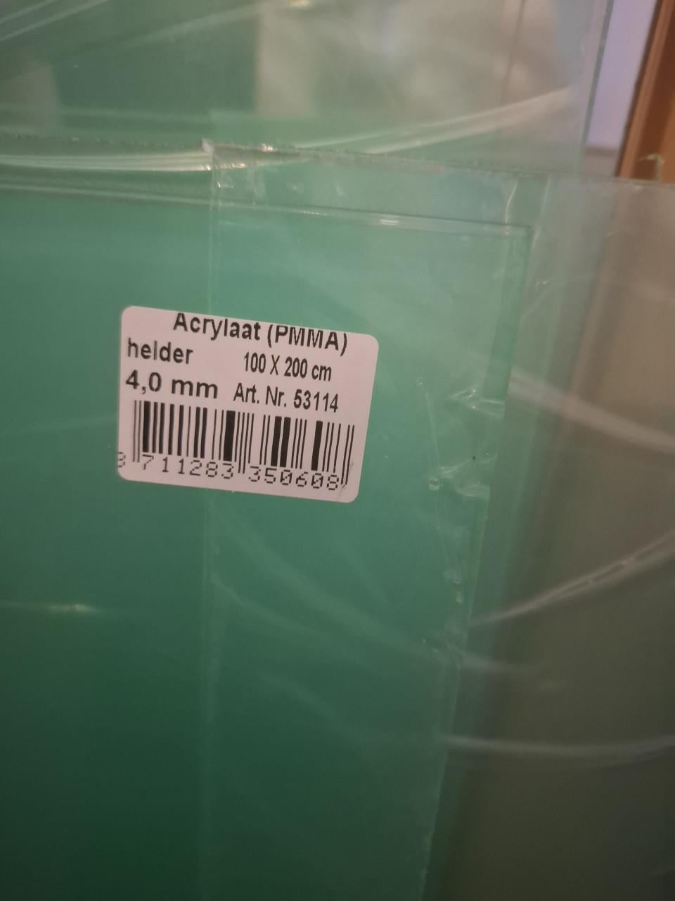 Plexiglas acrylaat NIEUW
