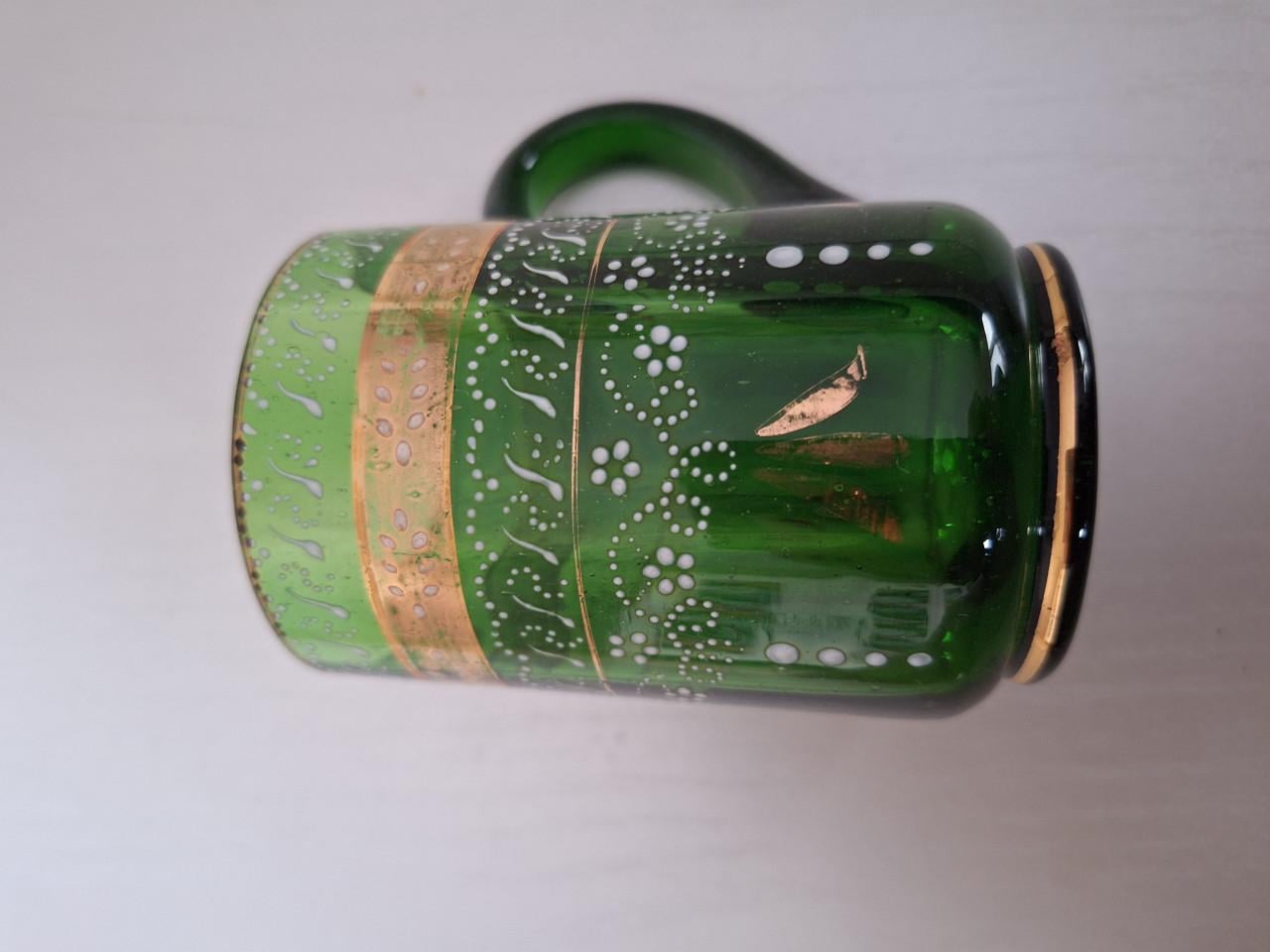 Boheemse glazen mok