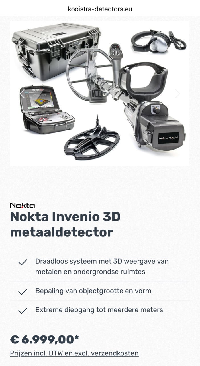 Nokta Invenio Pro 3D Metaaldetector – Zo goed als nieuw