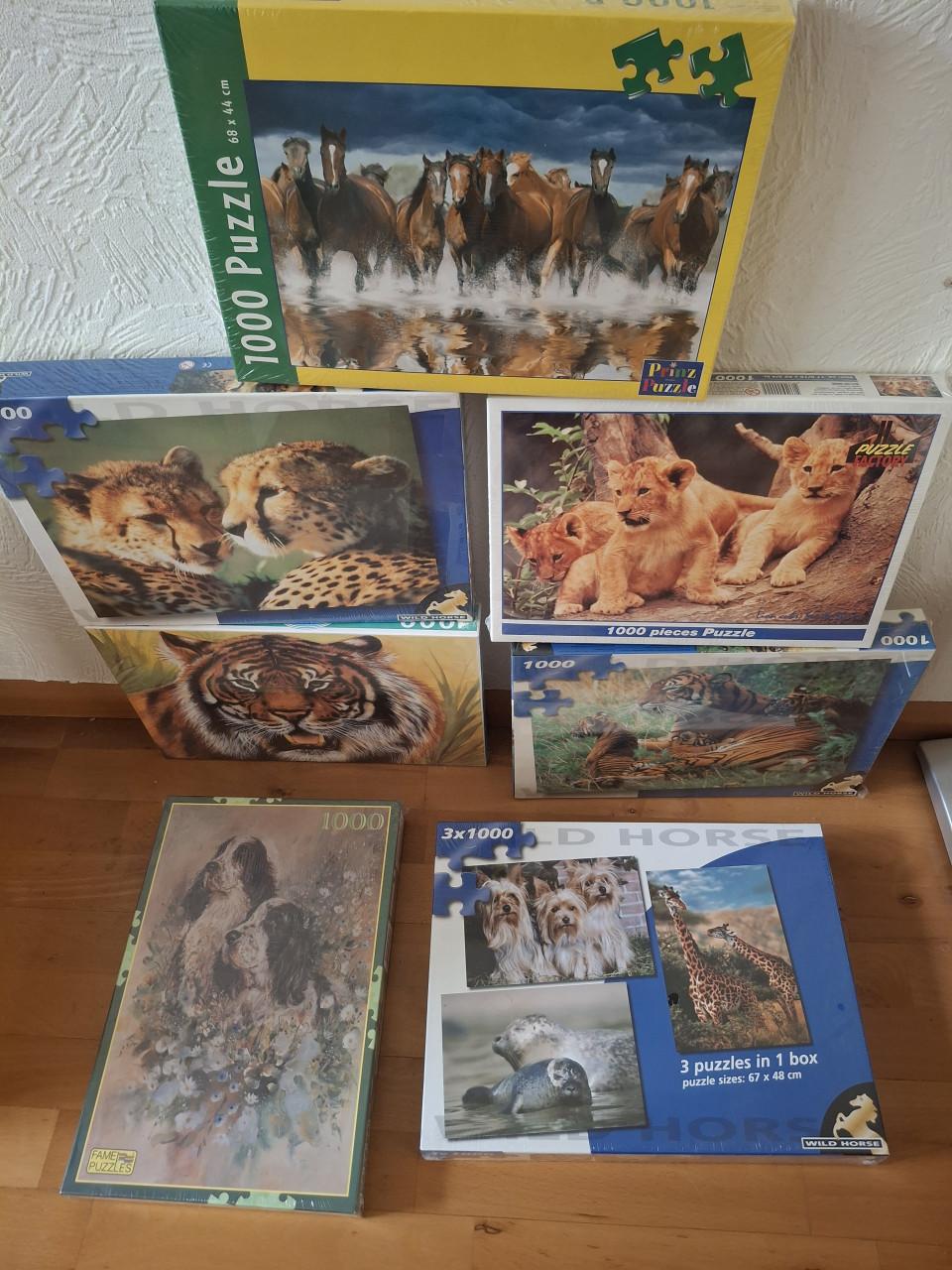 Puzzels: 9 x 1000 stukjes