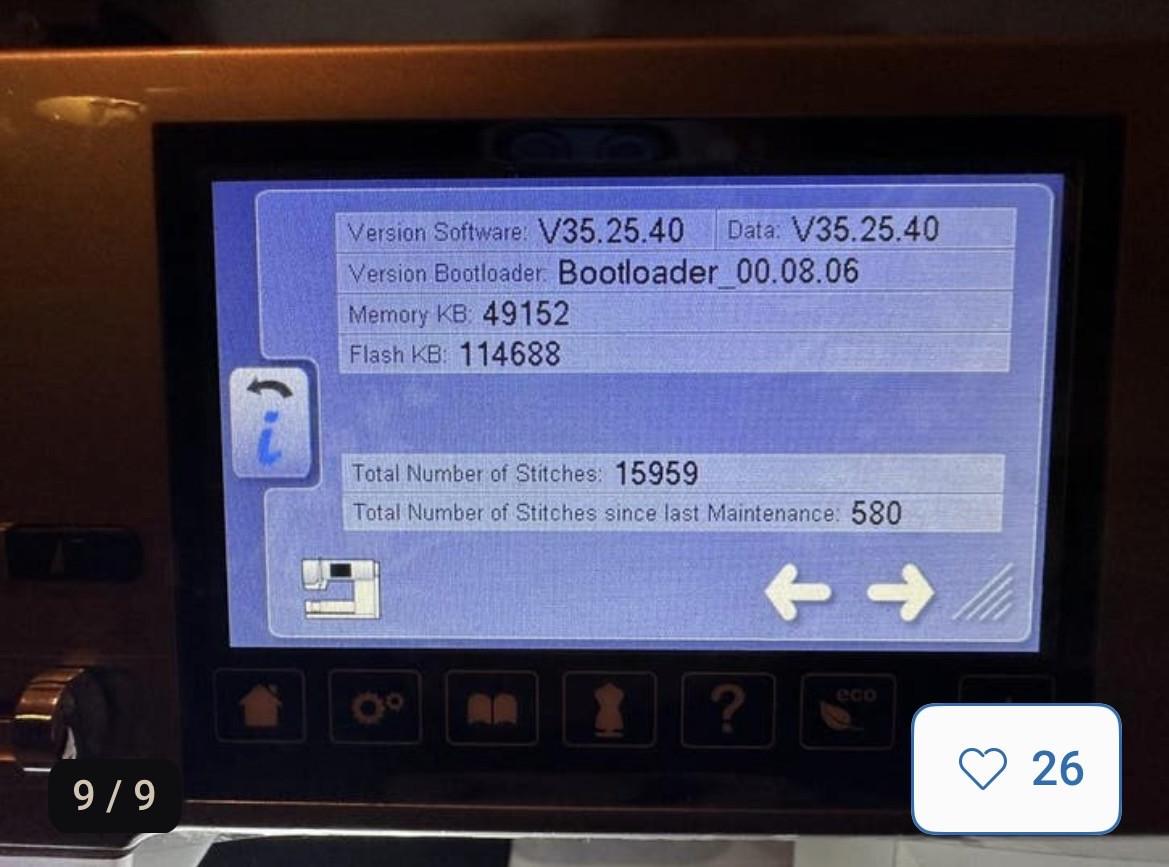 Bernina 570 QE naaimachine met toebehoren