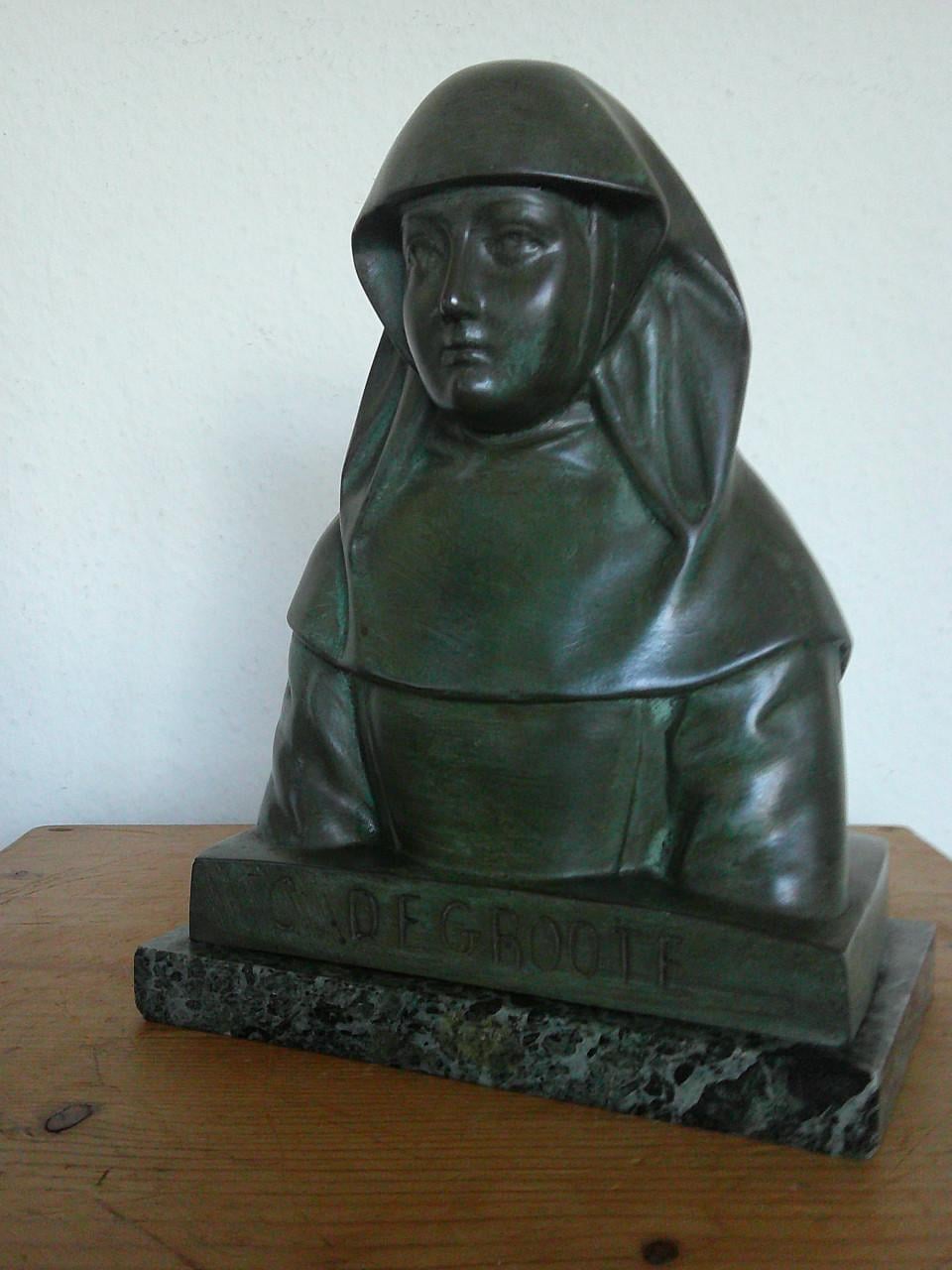 GEWELDIG MOOI GESIGNEERD BRONZEN ART DECO BEELDJE.
