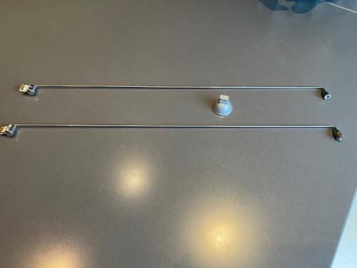 Stass onderdelen voor ophangsysteem aan rail