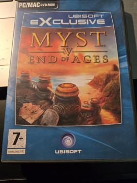 Pc/Mac DVD-ROM-versie van de videogame Myst V: End of Ages.