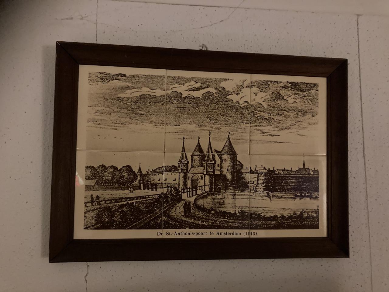 Wandtegel tableau Amsterdam