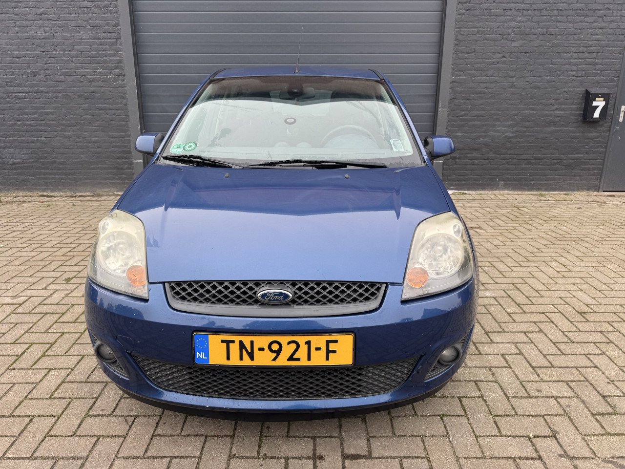 Ford Fiësta 1.4 16V 5 DRS 2007 Blauw Airco Apk Nap