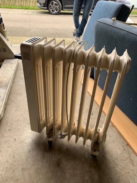 Verrijdbare radiator
