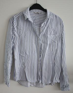 Blouse wit blauw gestreept maat 36
