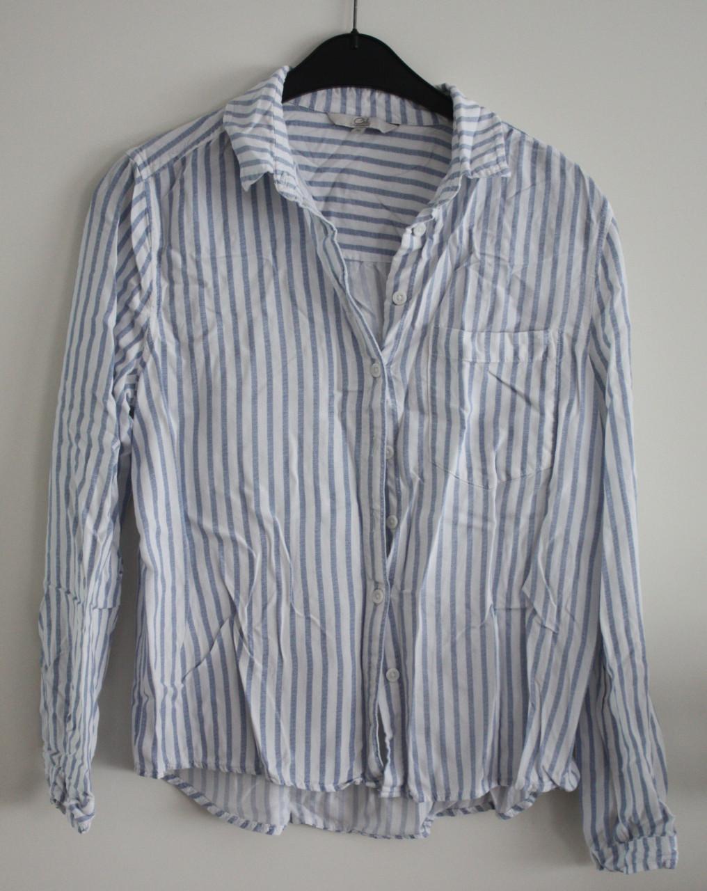 Blouse wit blauw gestreept maat 36