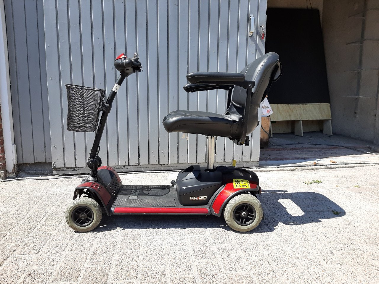 Nette opvouwbare, demontabele GoGo Pride Elite Traveller  scootmobiel
