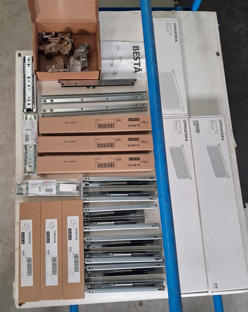 Ladegeleiders en ladeverdelers.