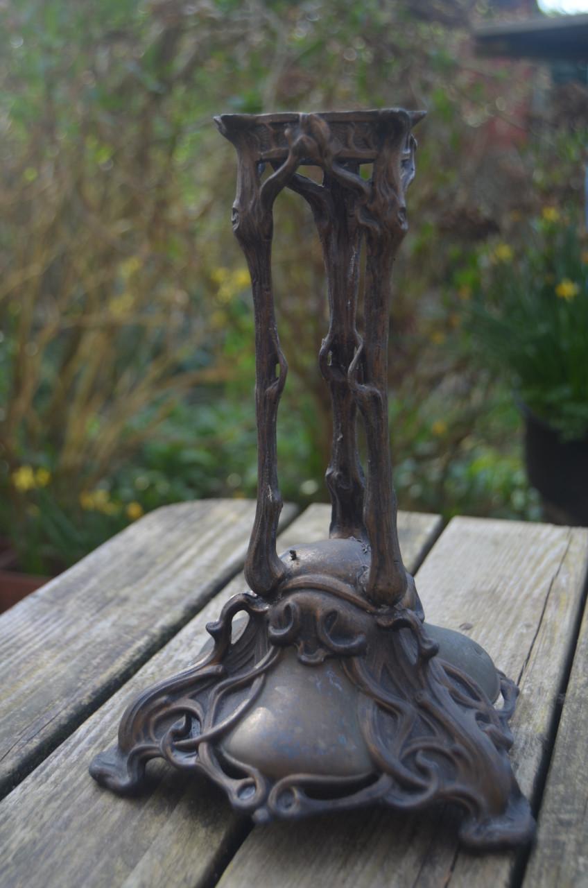 Art nouveau / Jugendstil lampevoet eind 19e eeuw.