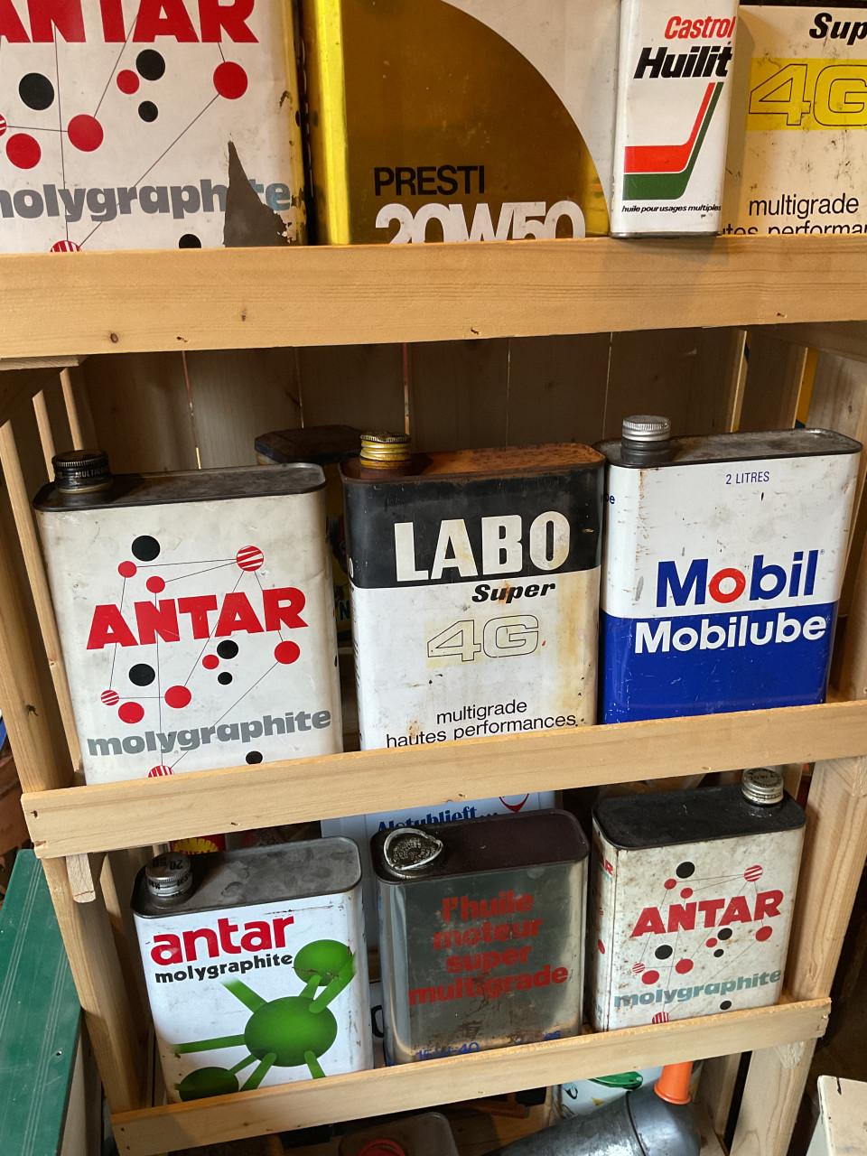 Vintage olieblikken