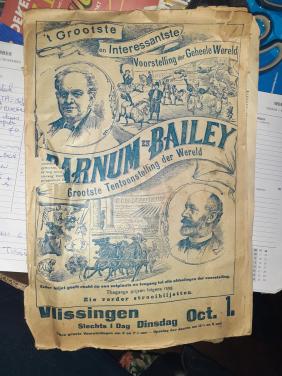 Krant CIRCUS anno  1901   Grootste CIRCUS ooit...!! BARNUM & BAILY