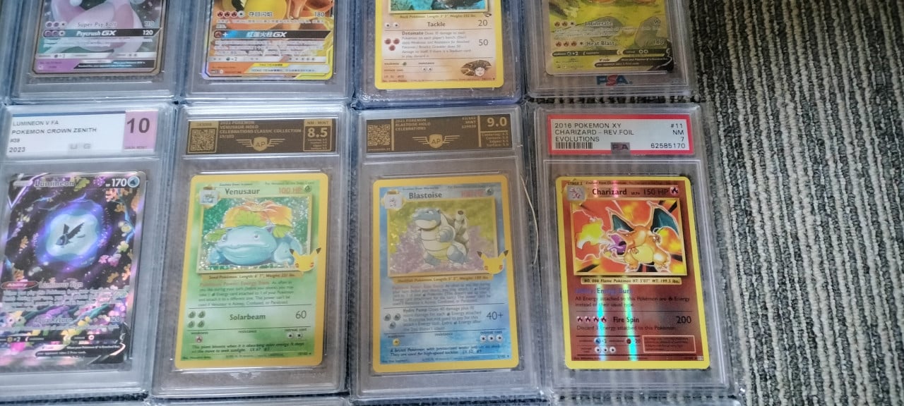 Pokemon slabs graded kaarten