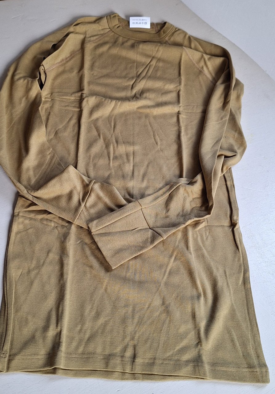 Body Knit Hemd Korte Mouw Ondershirt Olijfgroen Katoen maat L