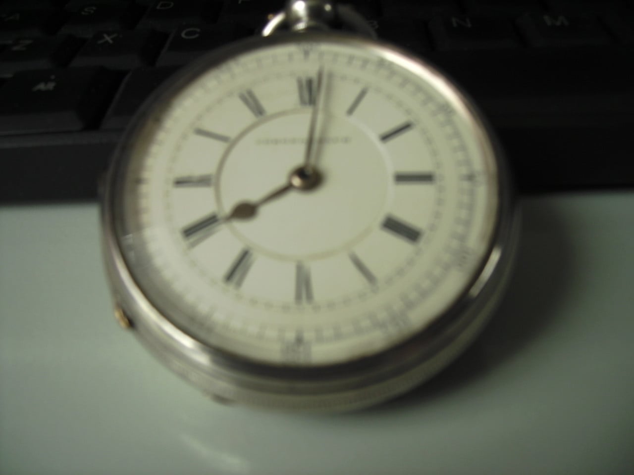 Antiek zakhorloge zilver 935