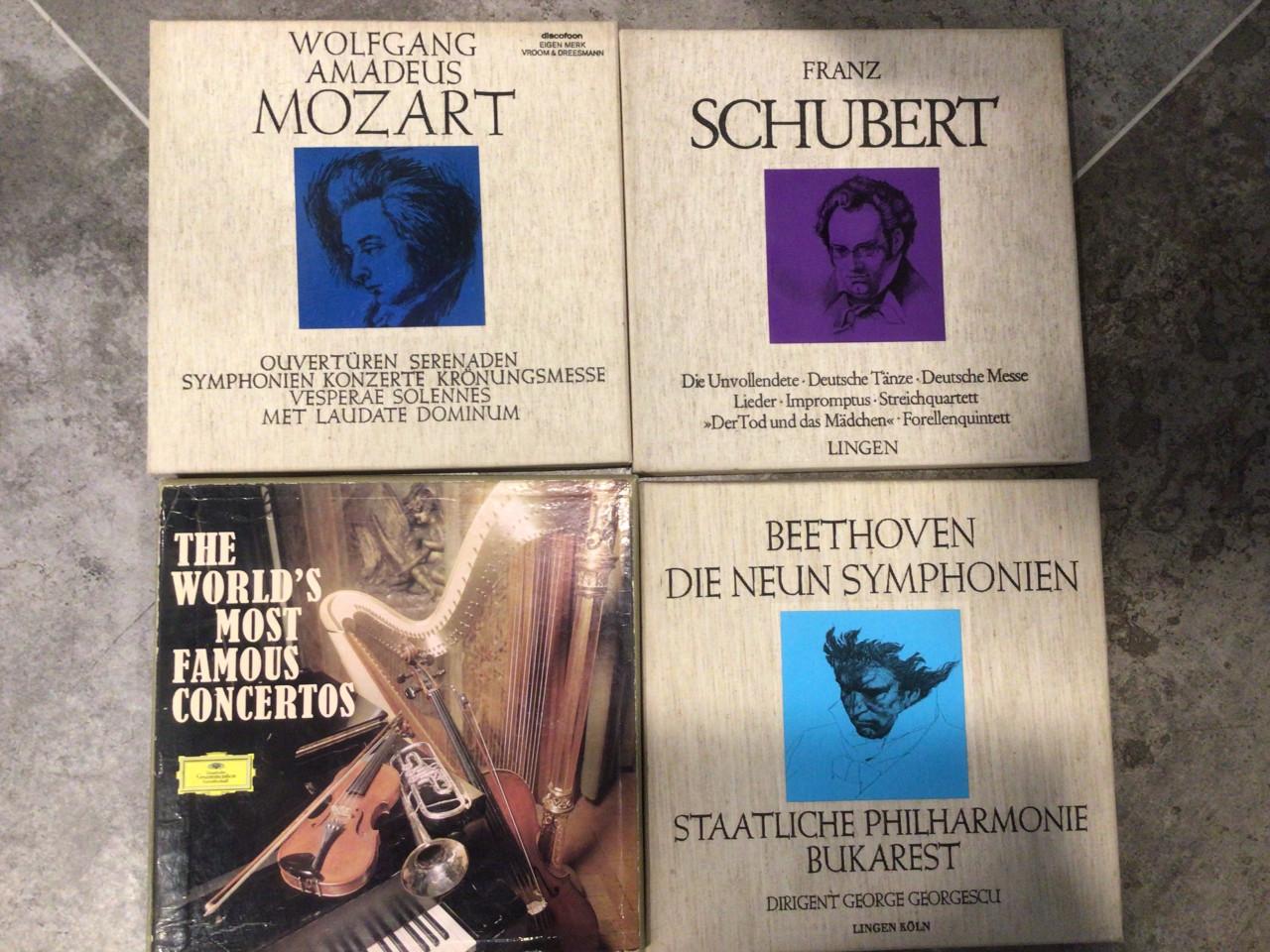 Vintage klassieke lp’s in box