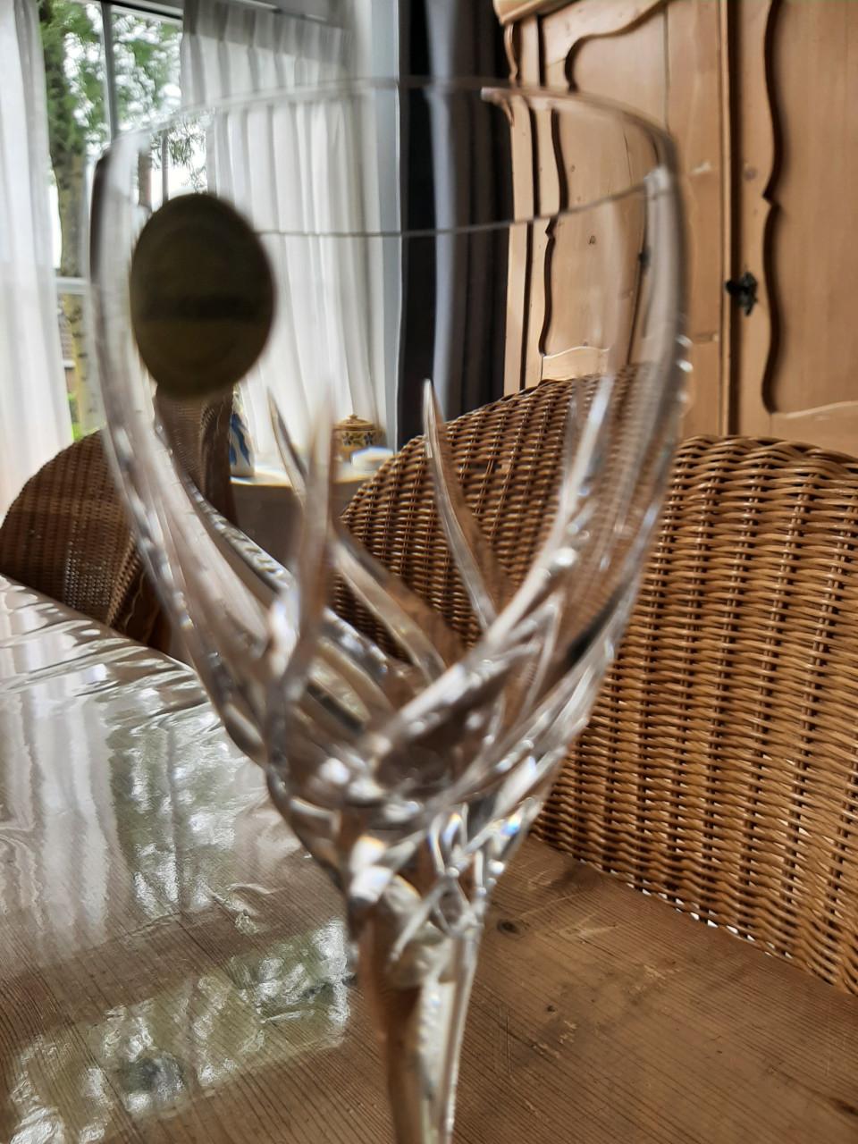 WEDGWOOD , TOSCANE - 6 KRISTALLEN PORT / SHERRY GLAZEN