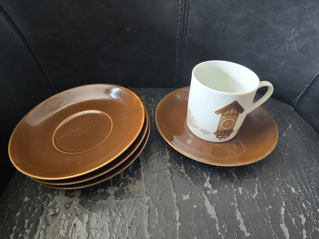 Vintage koffieservies Mitterteich – klokdesign
