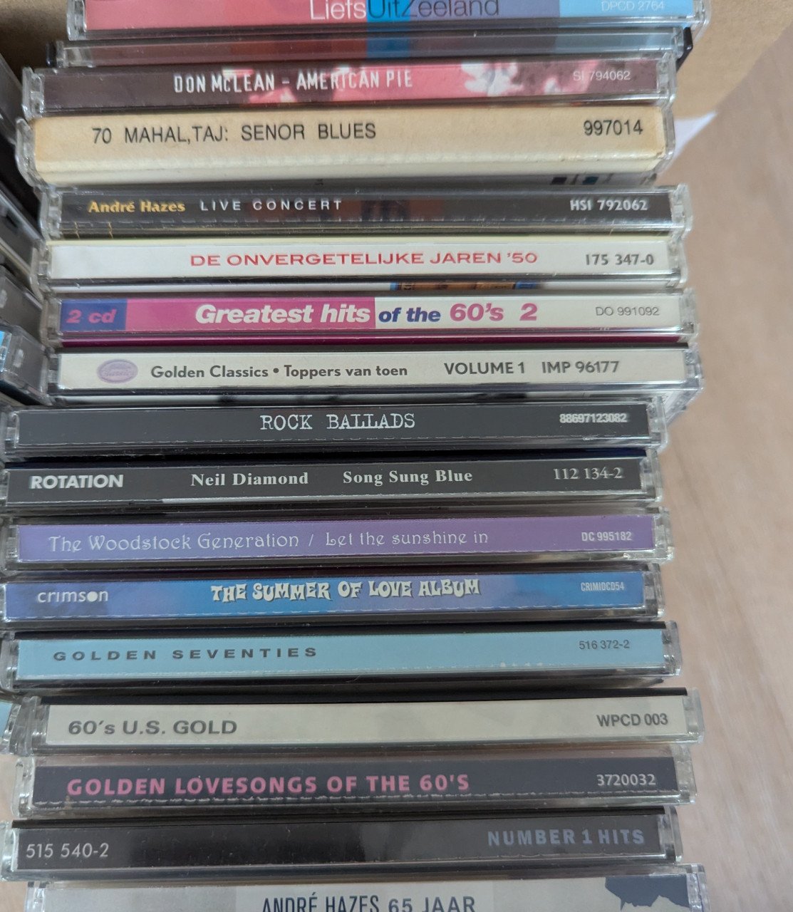 CD:Originele popmuziek ruim 58 CDs