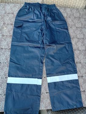 Doorwerk Regenbroek mt. 56   Blauw (nieuw)