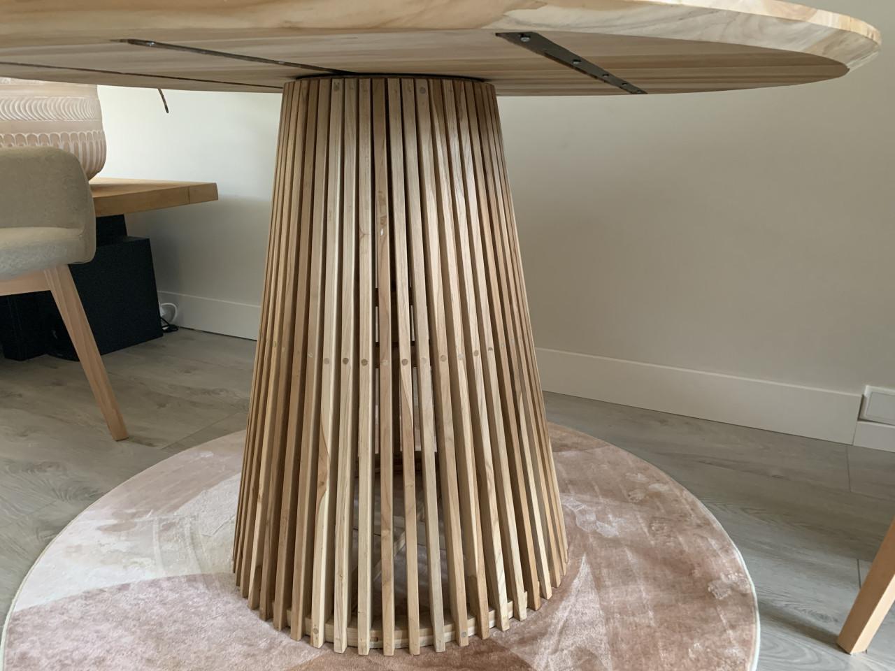 Eettafel 120 cm doorsnee hoog 78 cm