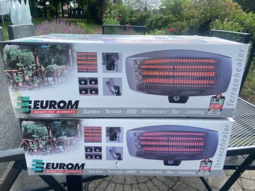 2 stuks kwarts terrasstraler TH2003 Eurom max. 2000W
