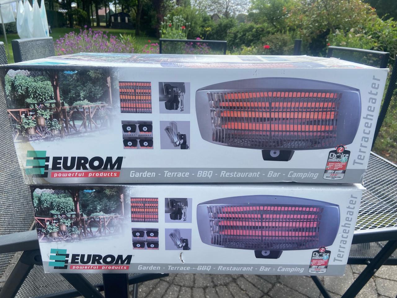 2 stuks kwarts terrasstraler TH2003 Eurom max. 2000W