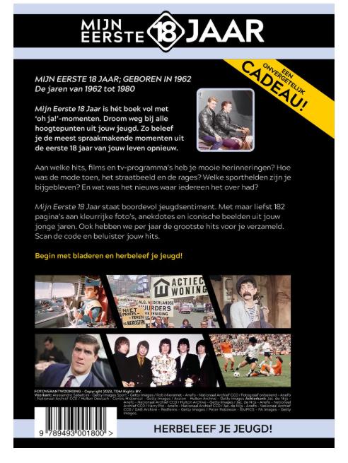Jaarboek:  Mijn eerste 18 jaar - Geboren in 1962