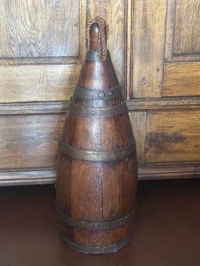 Antieke houten drijver.