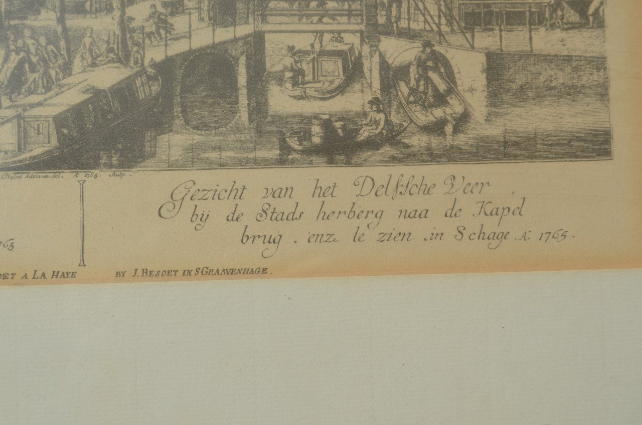 Gravure 't Spui Den Haag 1765