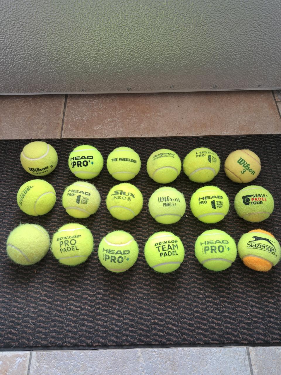 18 stuks prima tennisballen