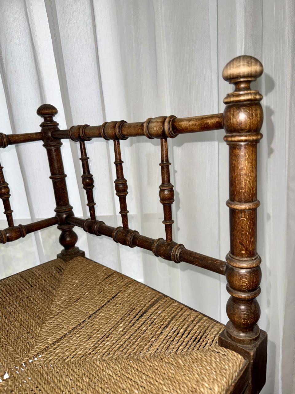 Klassieke antieke Bobbin hoekstoel