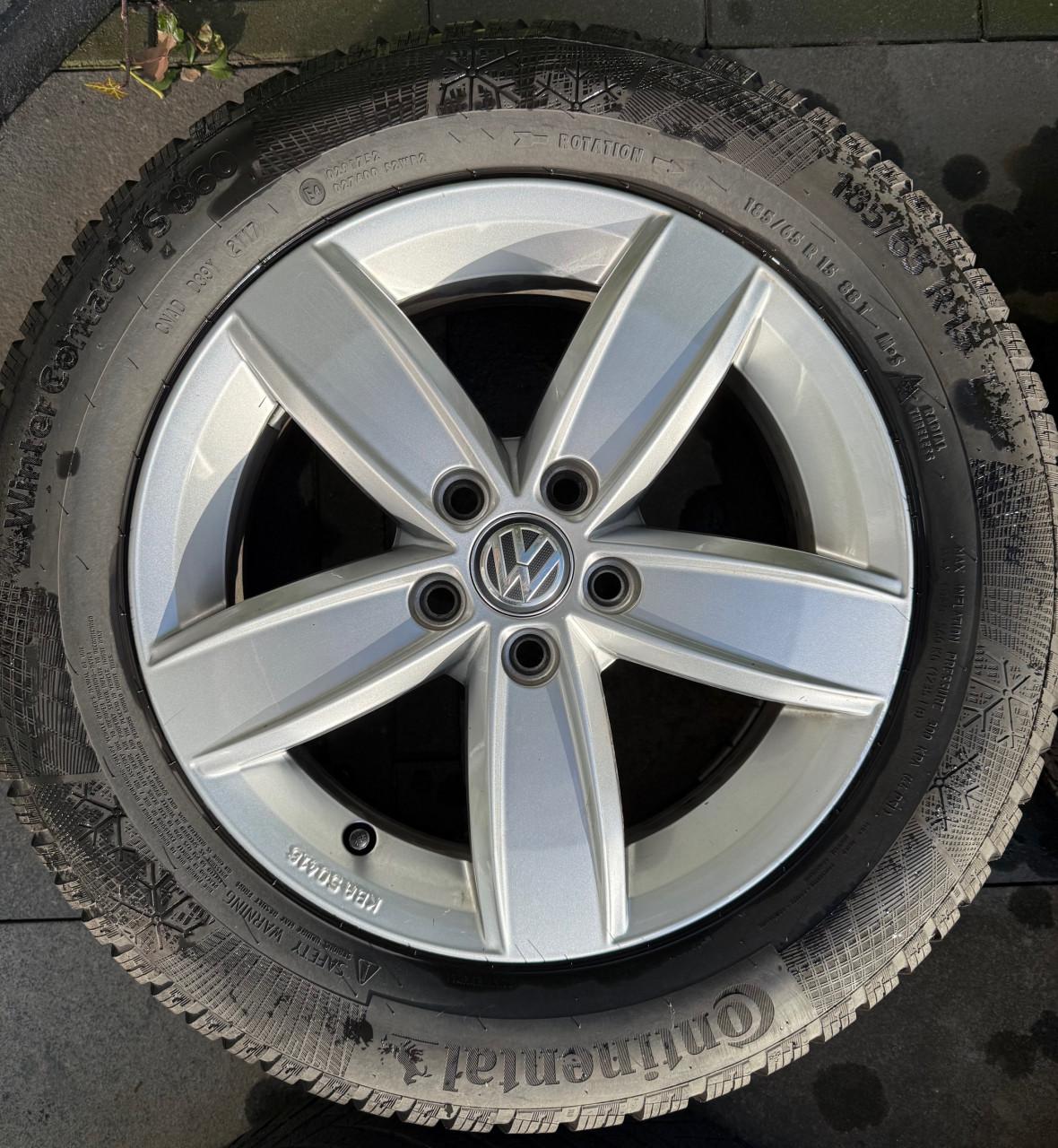 Originele VW Corvara 15" velgen met winterbanden – Polo vanaf 2018