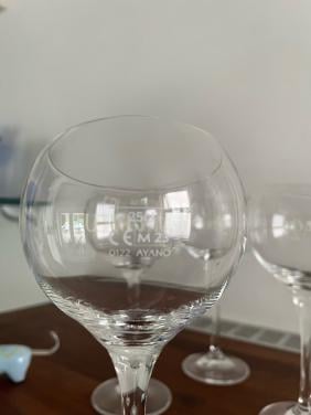 Nieuwe set van 5 bierglazen paix dieu