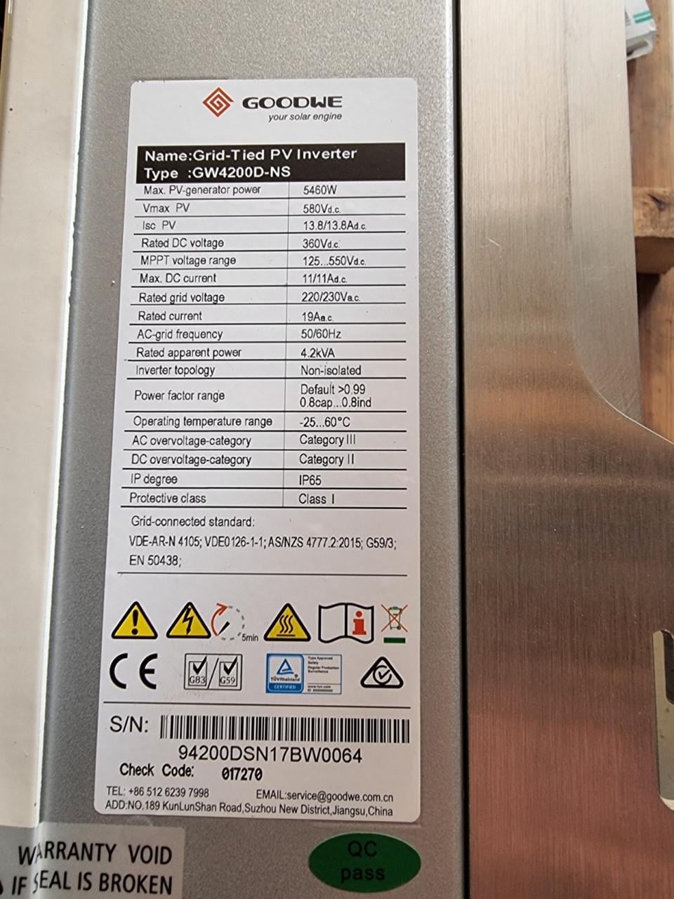 Goodwe Inverter (omvormer)