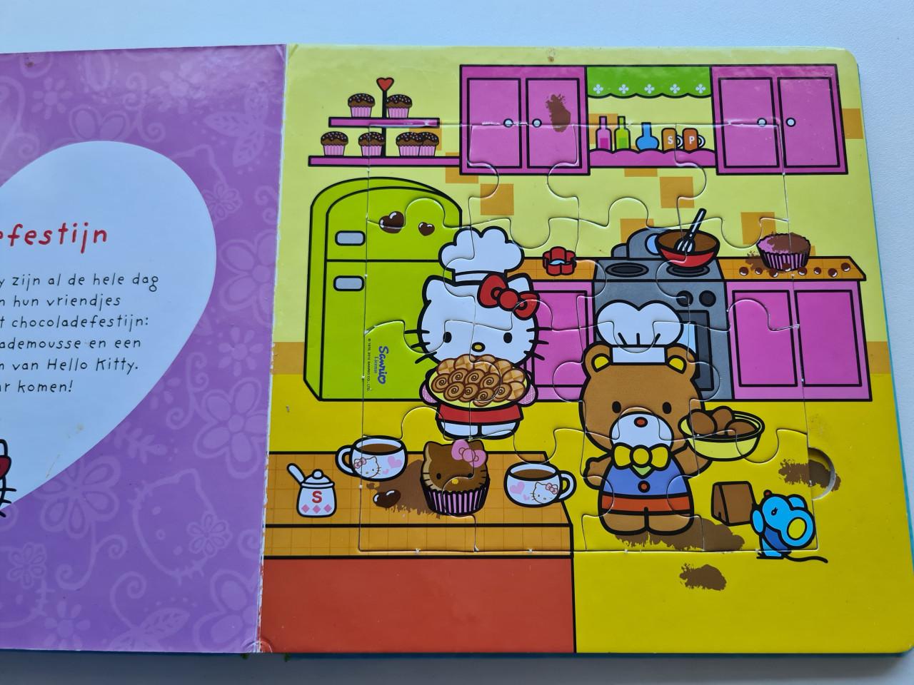 Puzzelboek van Hello Kitty - puzzelkriebels door Standaard Uitgeverij