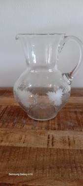 Prachtige vintage grote sap/water karaf
