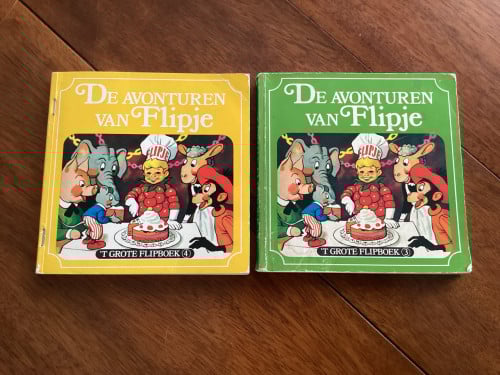 2 vintage boekjes met de avonturen van Flipje.   Nrs.: 3 en 4.
