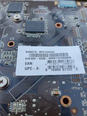 Zgan MSI N450GTS-M2D1GD5/OC GeForce videokaart in goede staat...