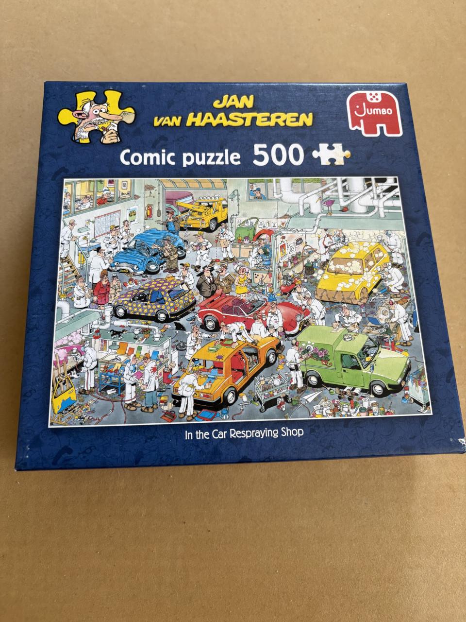 Jan van Haasteren autospuiterij 500 stukjes