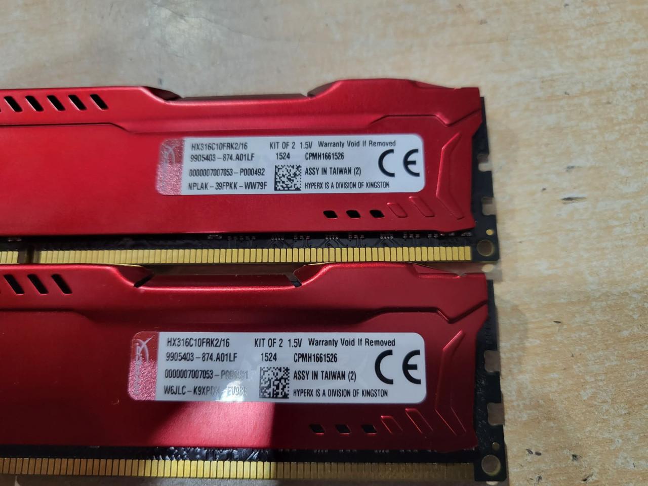 Fury Hyperx 2 x 8gb (16gb) Bieden