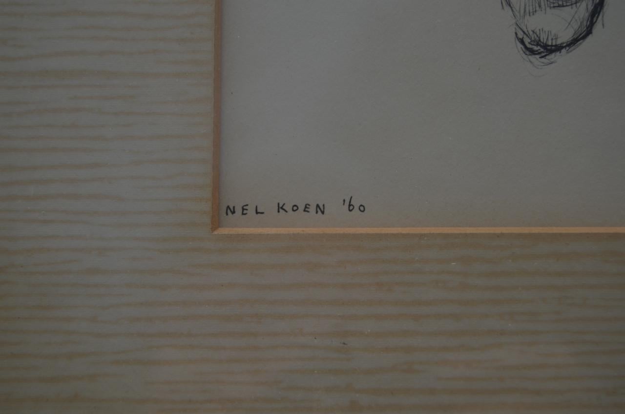 Nel Koen 'Zittende vrouw' 1960 in goede staat