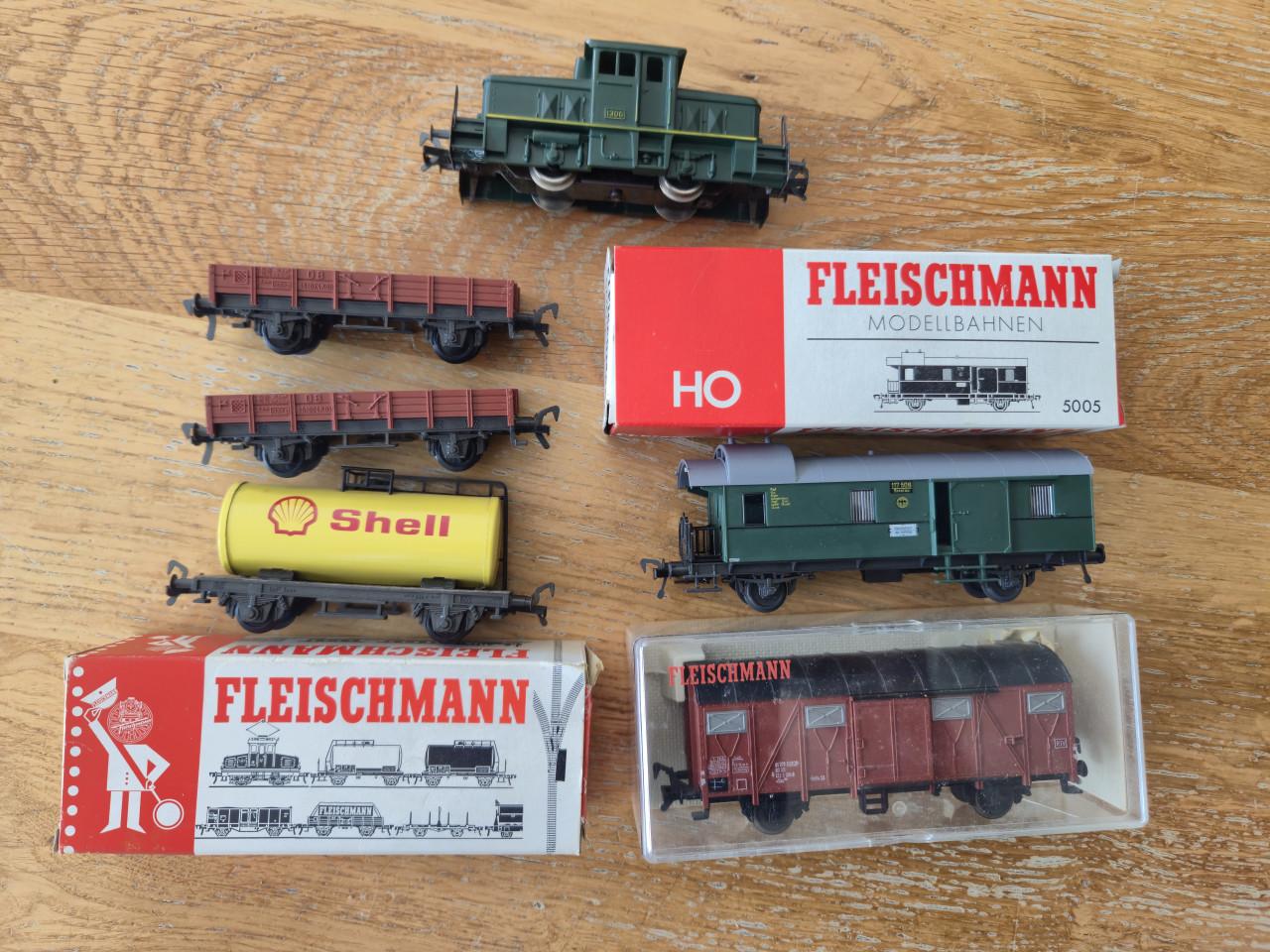 Fleischmann HO modelspoorbaan met toebehoren