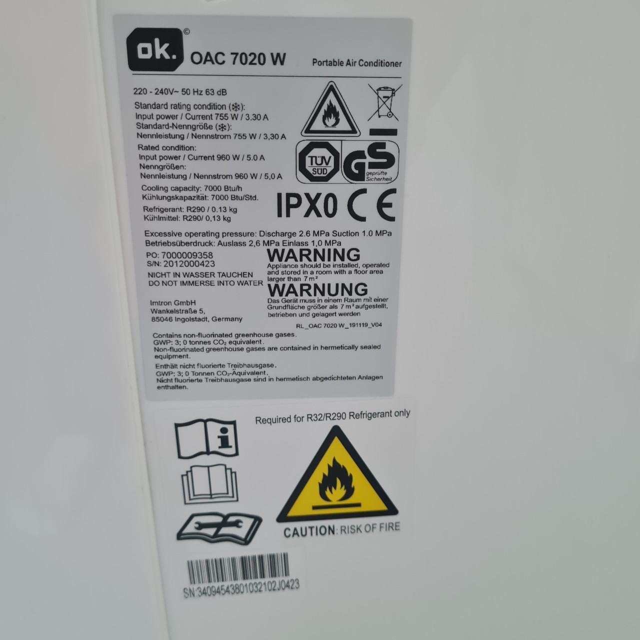Mobiele airco kompleet