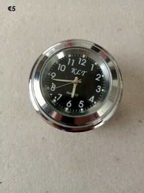 Chroom Klokje Voor Op Motorstuur