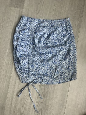 Rokje bloemenprint blauw, maat xs, Loavies