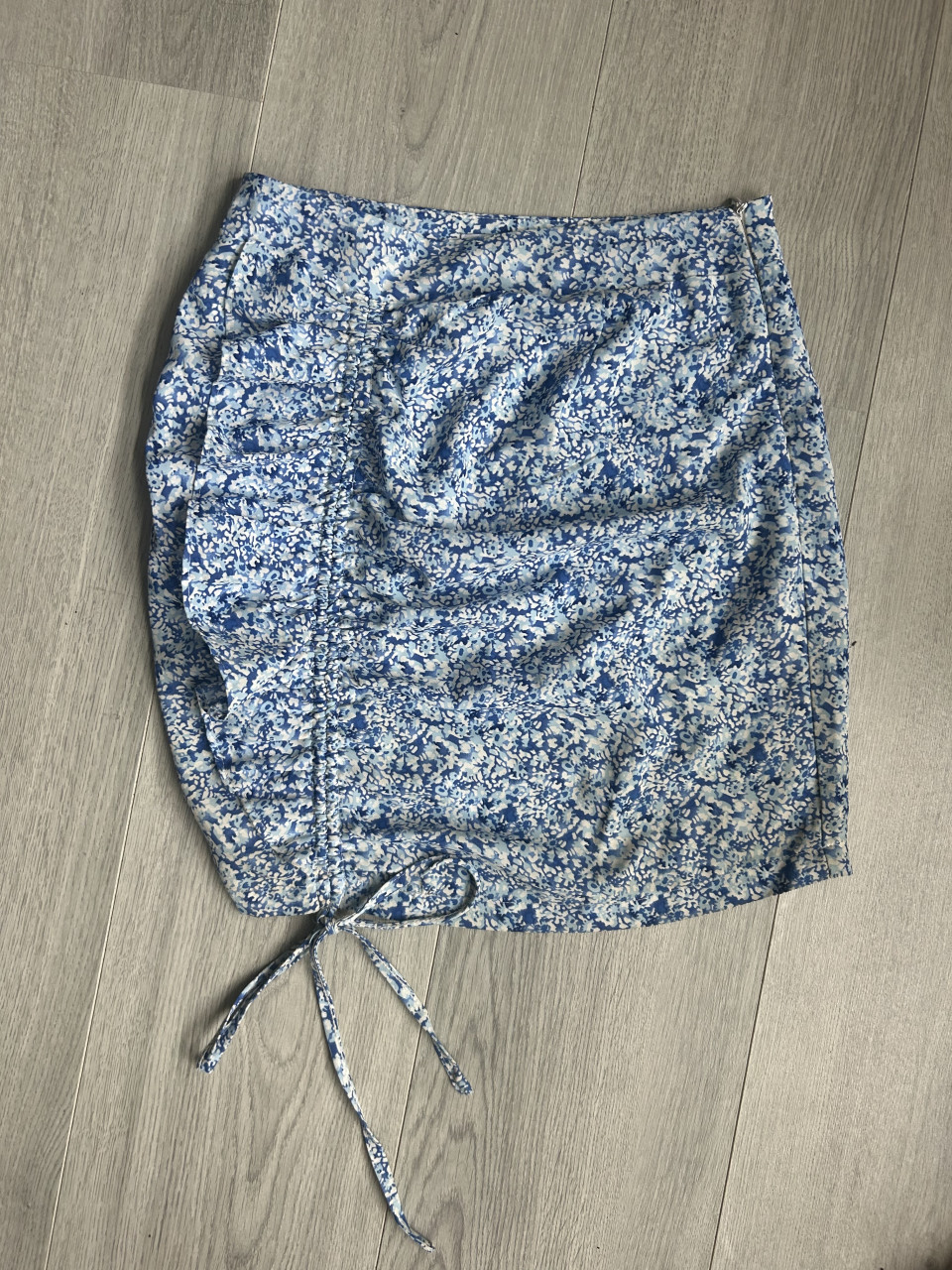 Rokje bloemenprint blauw, maat xs, Loavies