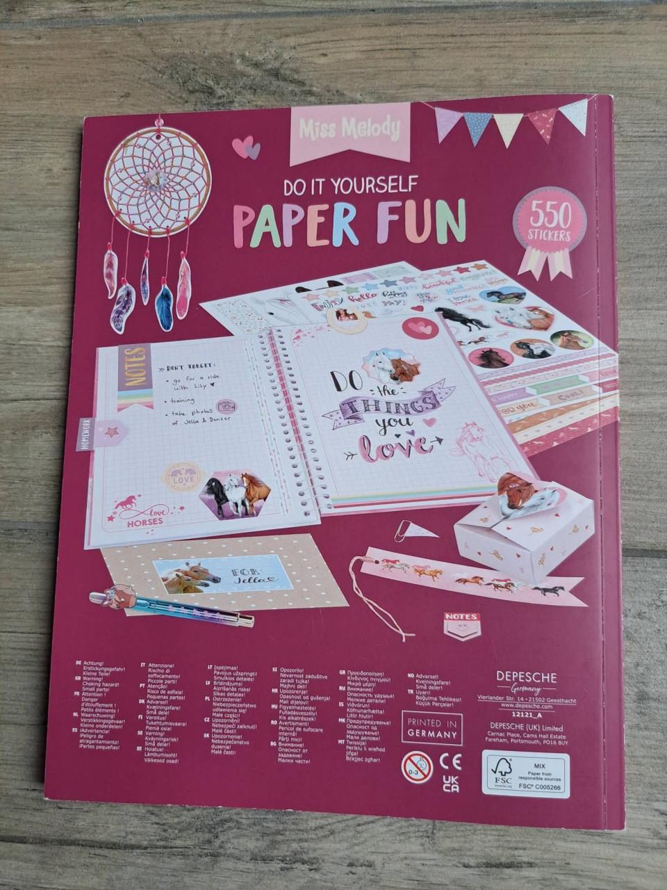 Miss Melody. Diy paper fun